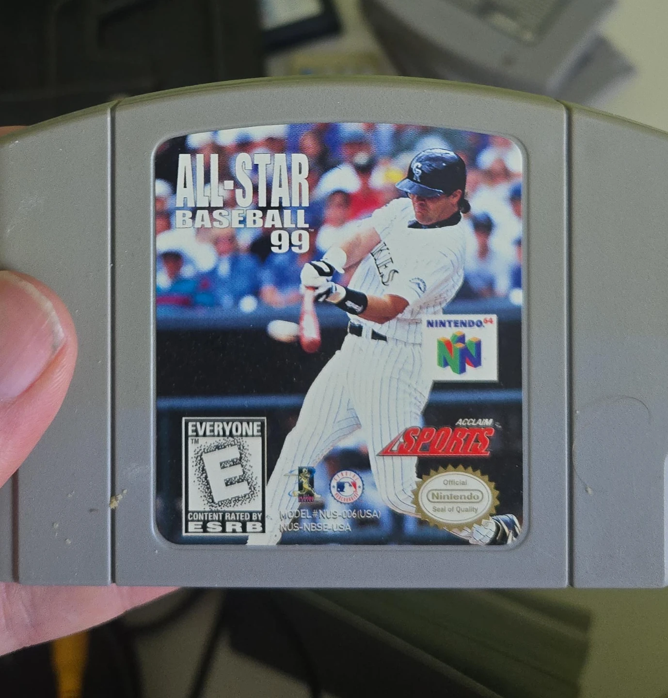 All-Star Baseball '99 Nintendo 64 Game Cartridge