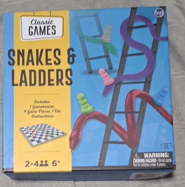Classic Games Snakes & Ladders Board Game