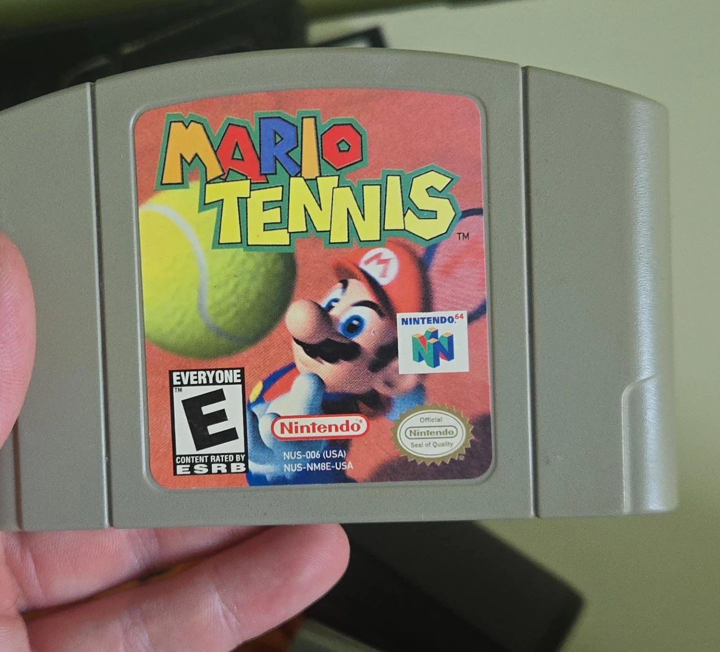 Mario Tennis Nintendo 64 Game Cartridge
