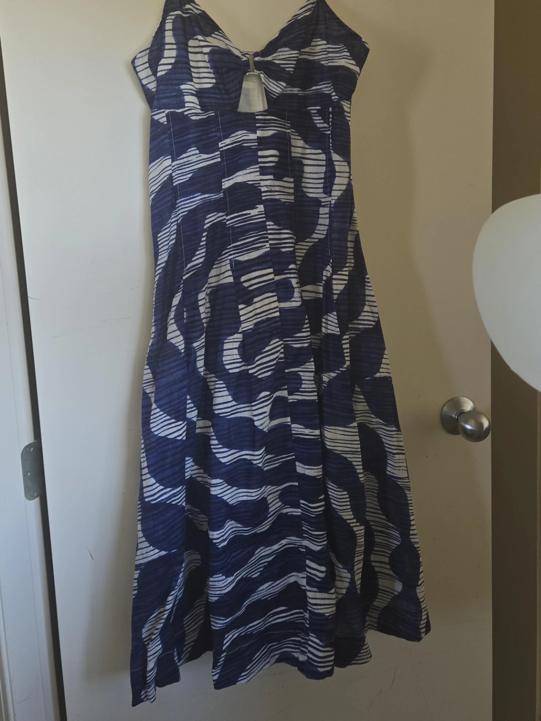 Banana Republic Blue & White Pattern Dress Size 4 - photo 2