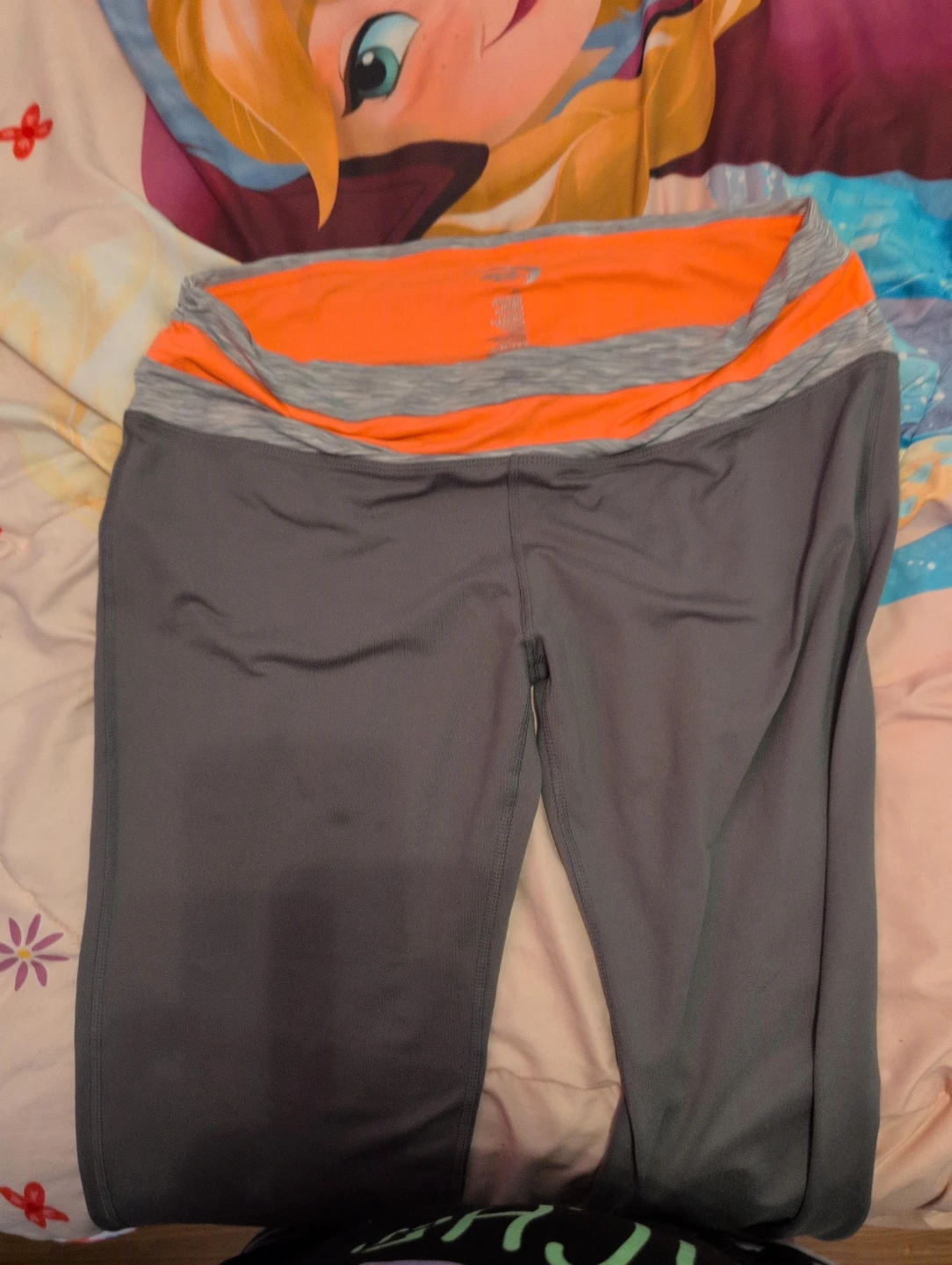 Champion Women's Grey/Orange Athletic Pants