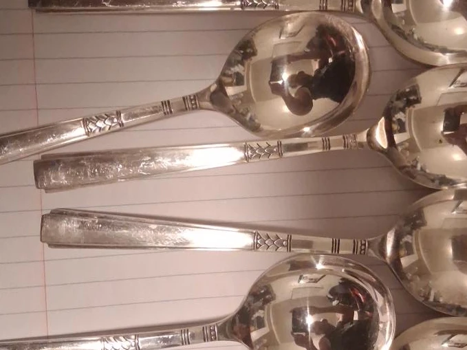 Oneida Community Plate Silver Serving Spoons