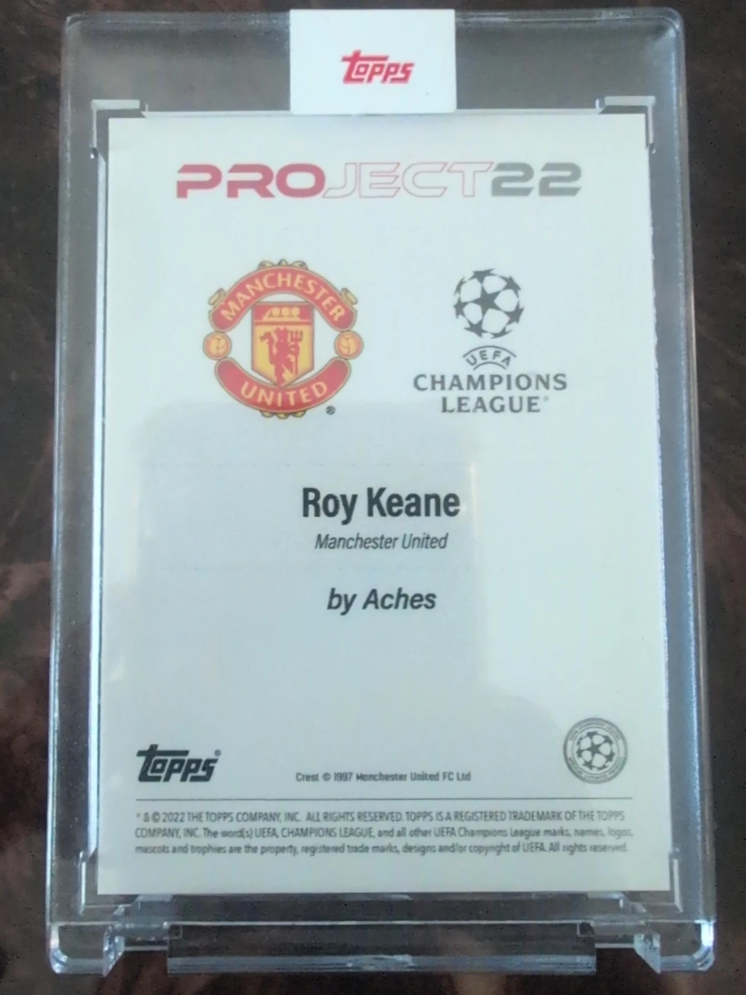 Topps Project 22 Roy Keane Trading Card - photo 2