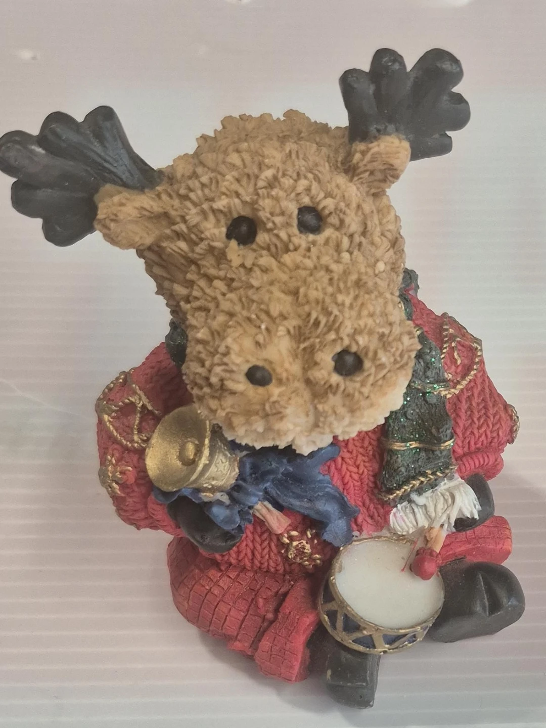 Christmas Moose Figurine