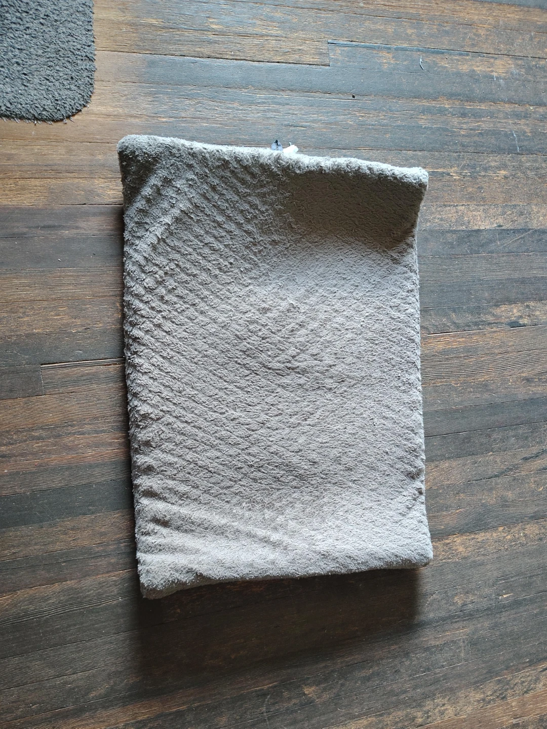Grey Plush  cushion