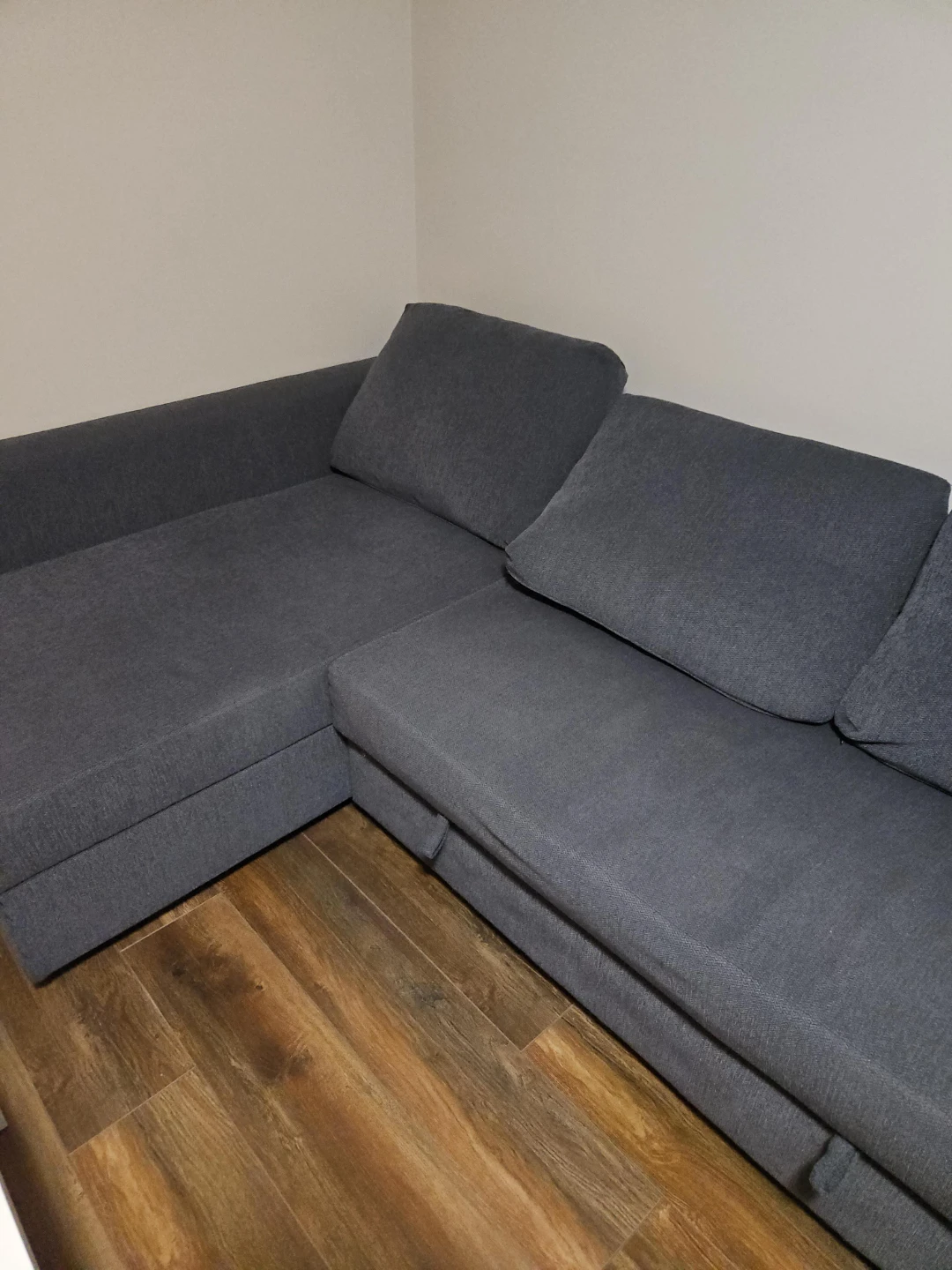 Grey Sectional Sofa Bed with Storage