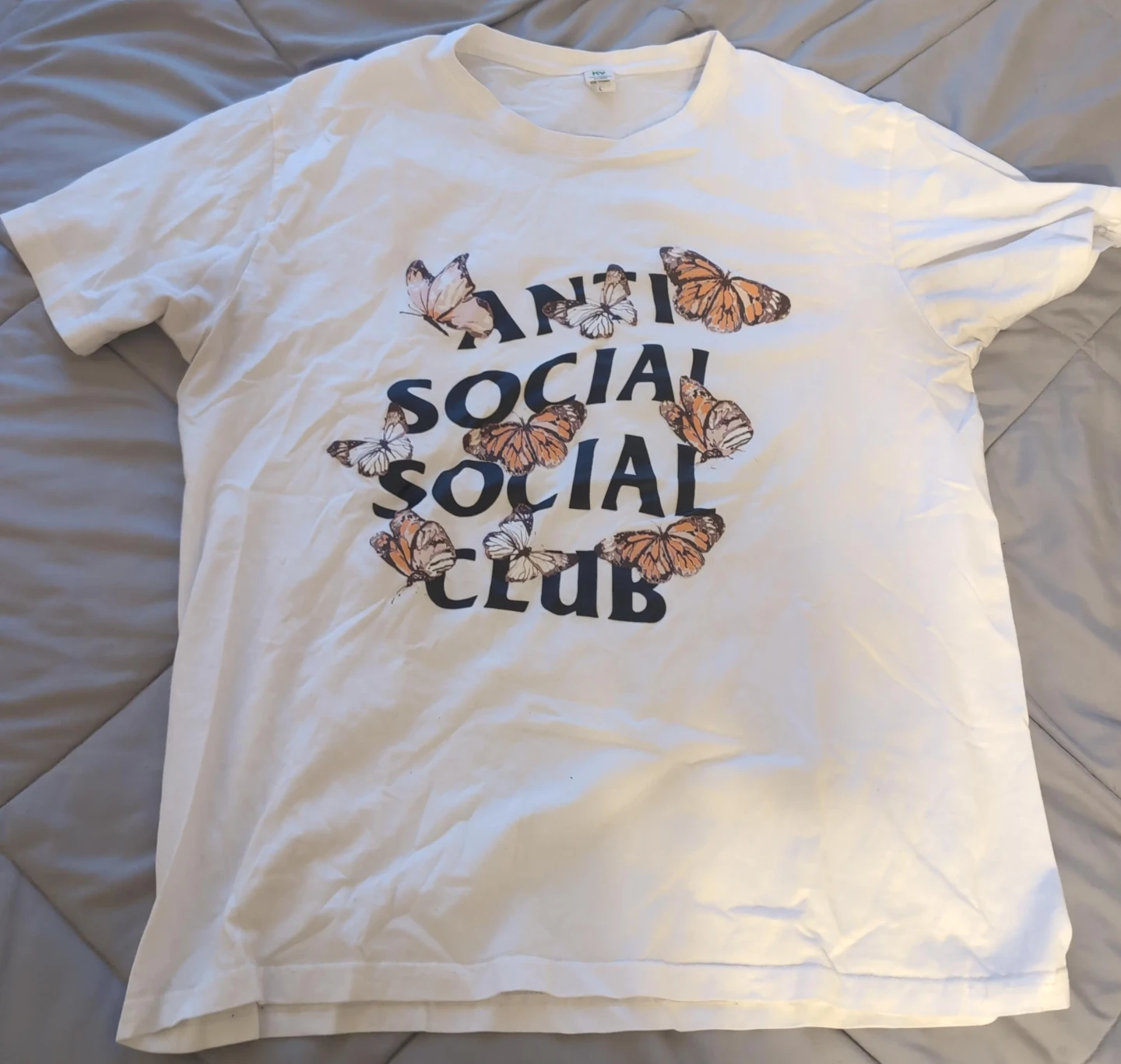 Anti Social Social Club White Butterfly T-Shirt