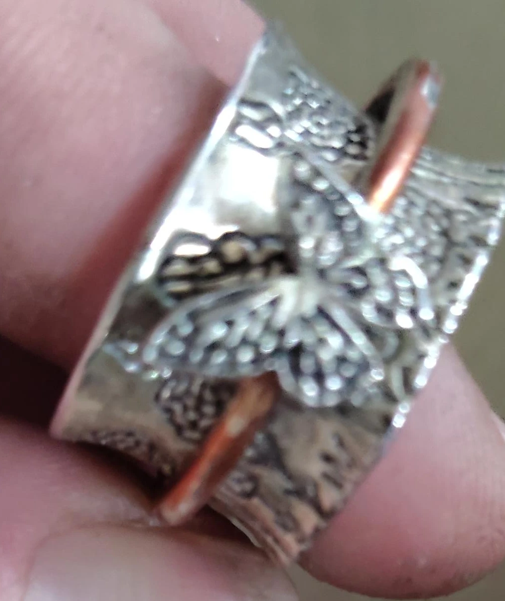 Spinner Ring with Butterfly Design