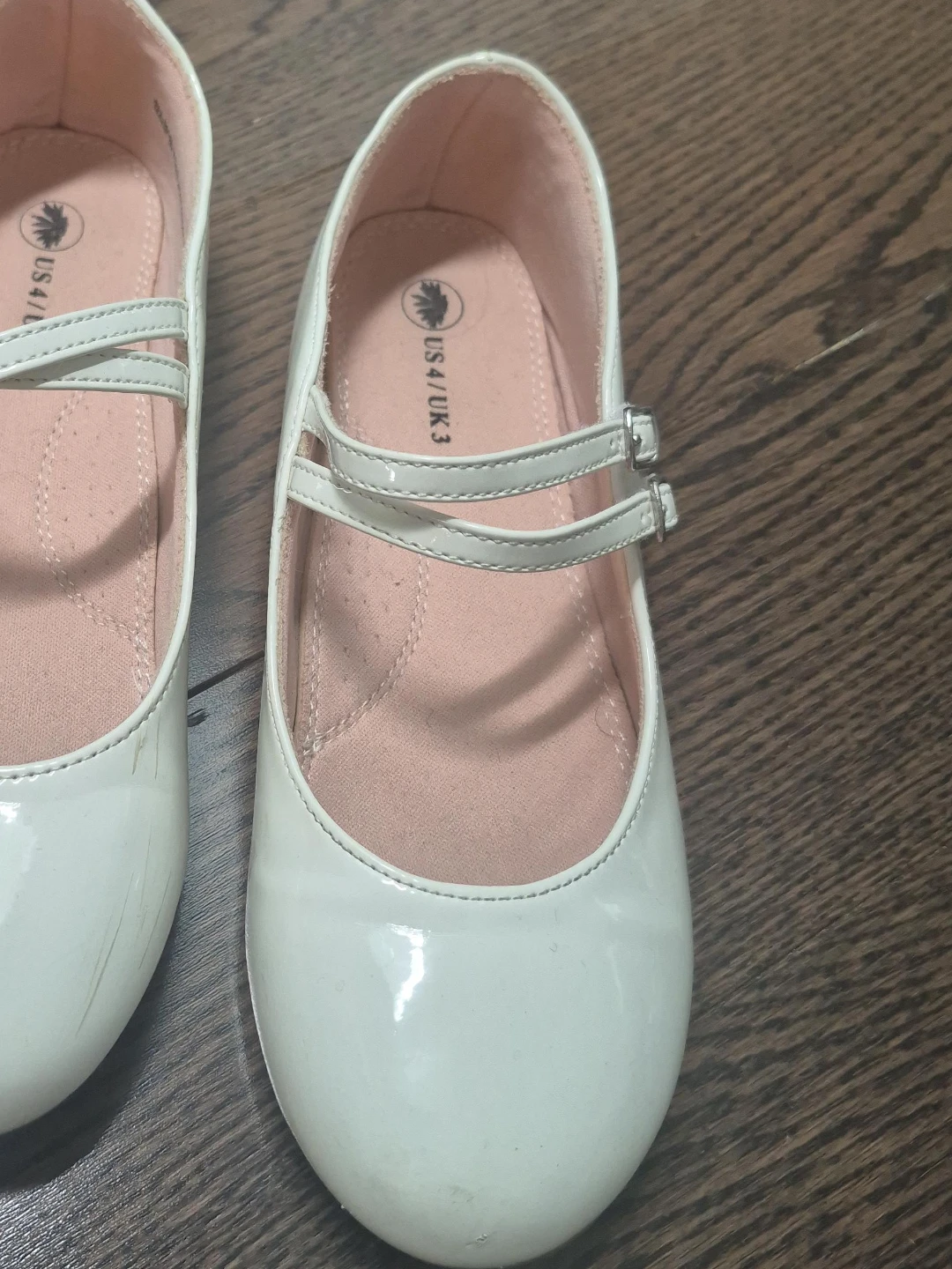 White Patent Mary Jane Shoes