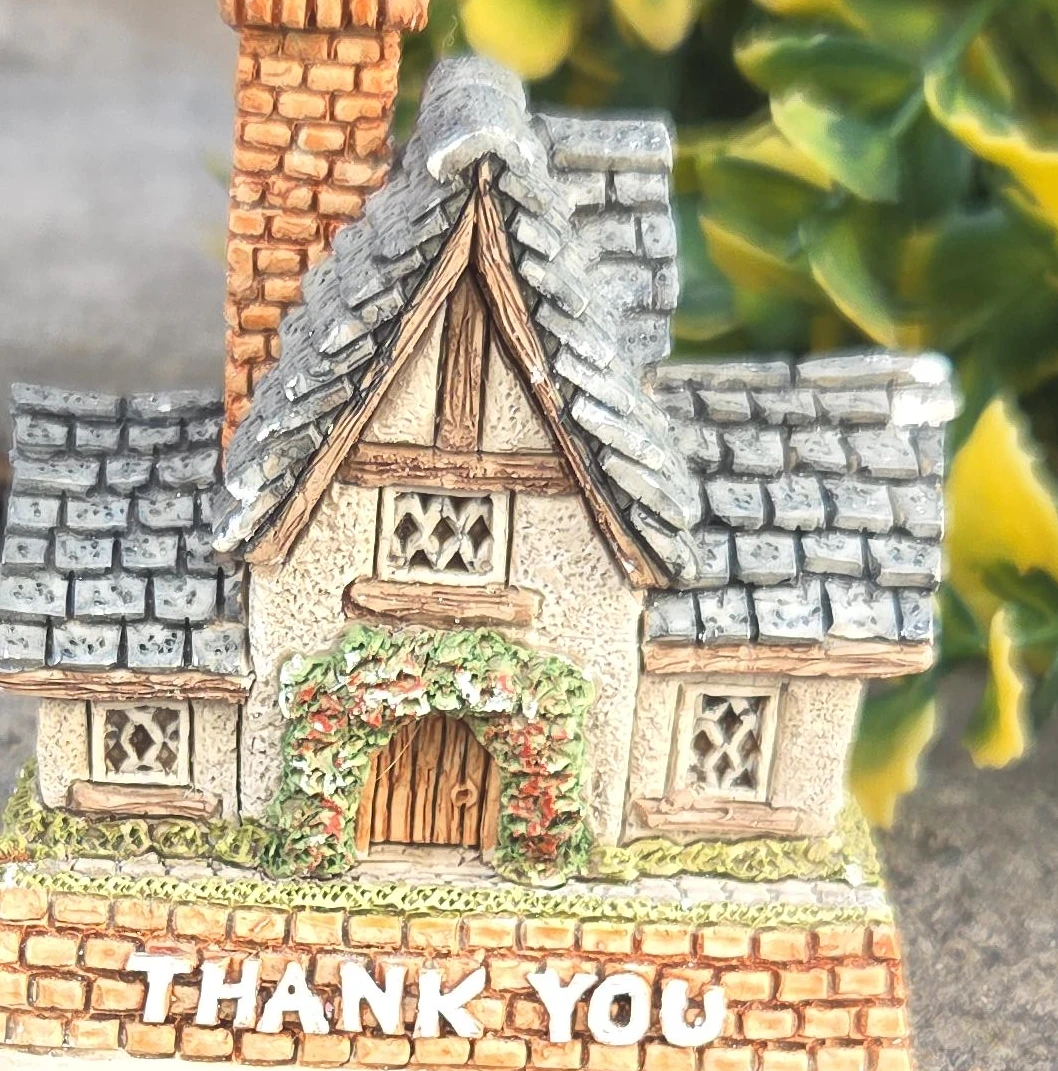 Thank You Miniature Cottage Figurine