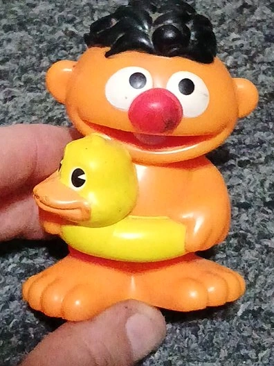 Ernie Bath Toy with Rubber Ducky