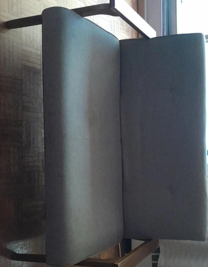 Grey Upholstered Bench