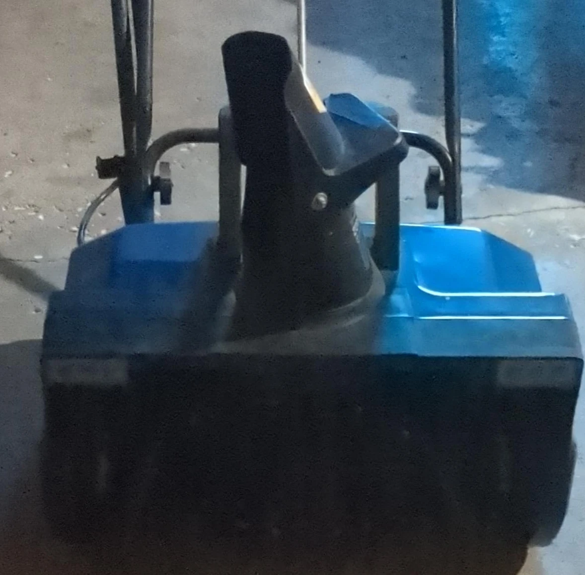 Blue Electric Snow Blower