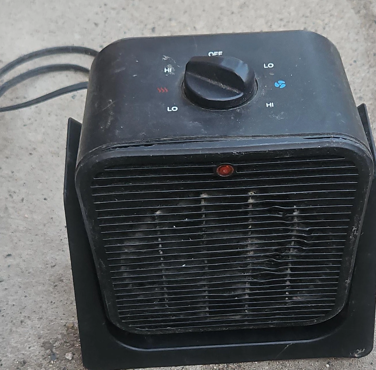 Black Portable Electric Heater