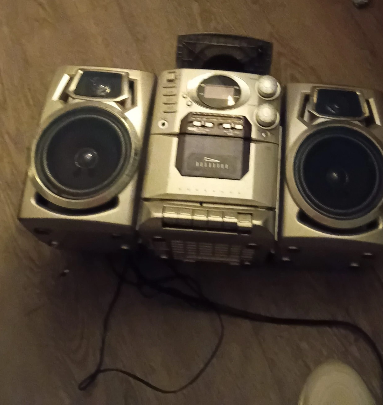 Sharp CD Boombox with Dual Cassette