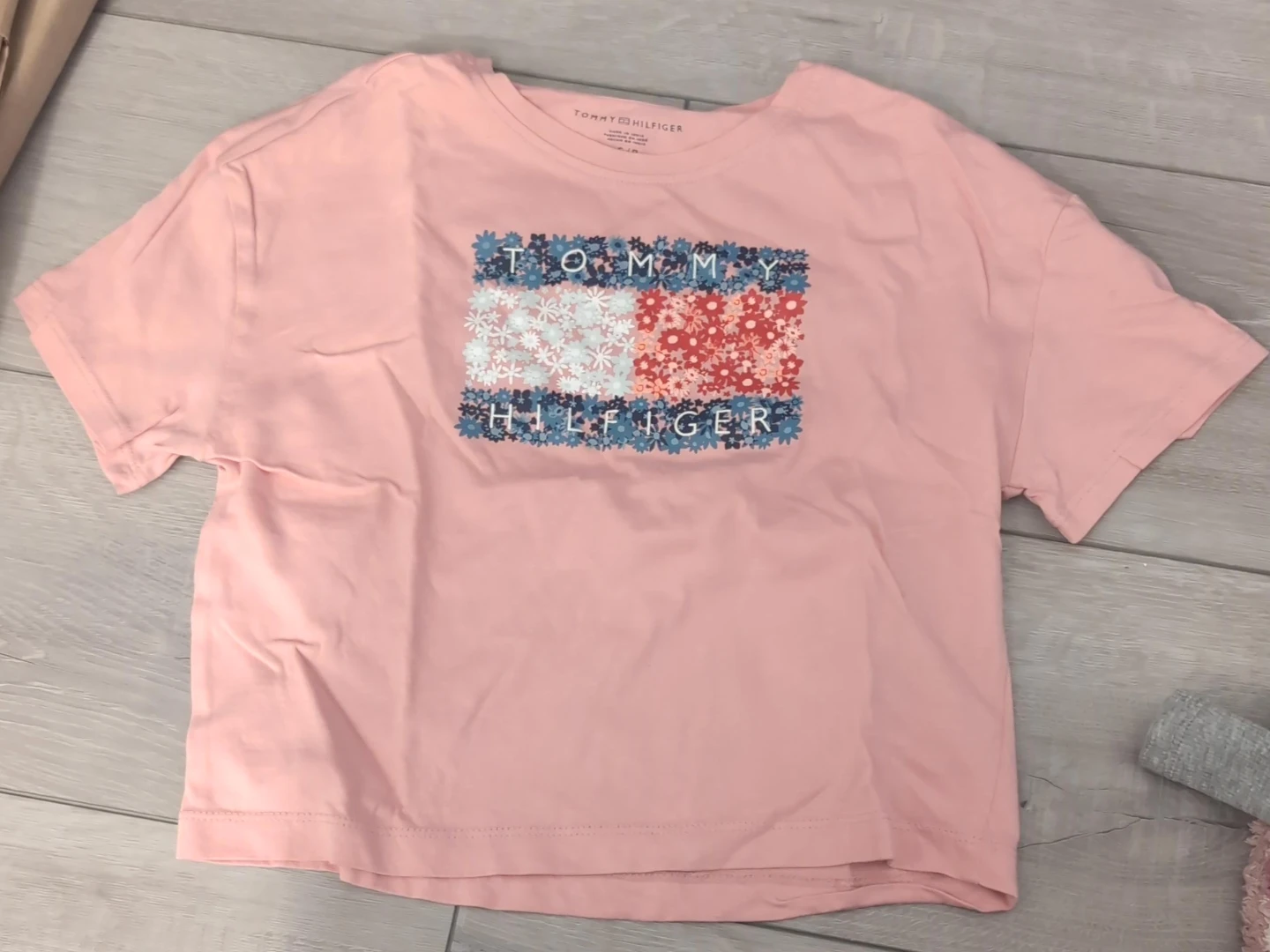 Tommy Hilfiger Pink Floral Logo T-Shirt