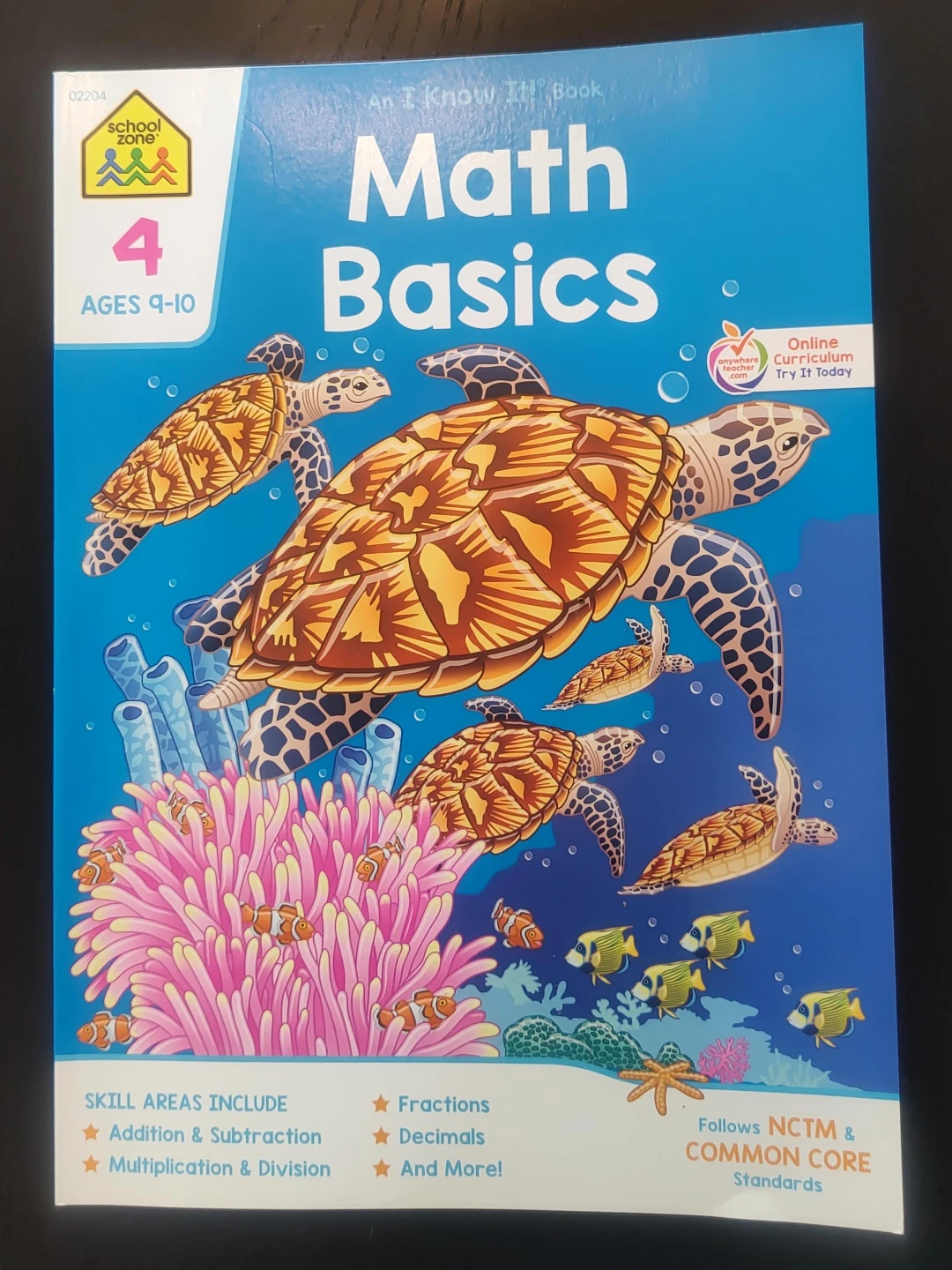 School Zone Math Basics Workbook Grade 4