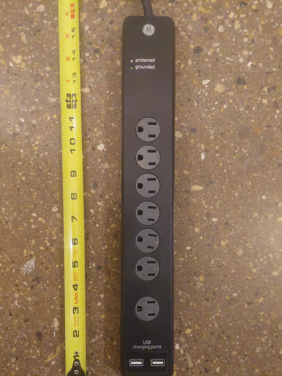 GE Surge Protector Power Strip with USB Charging Ports