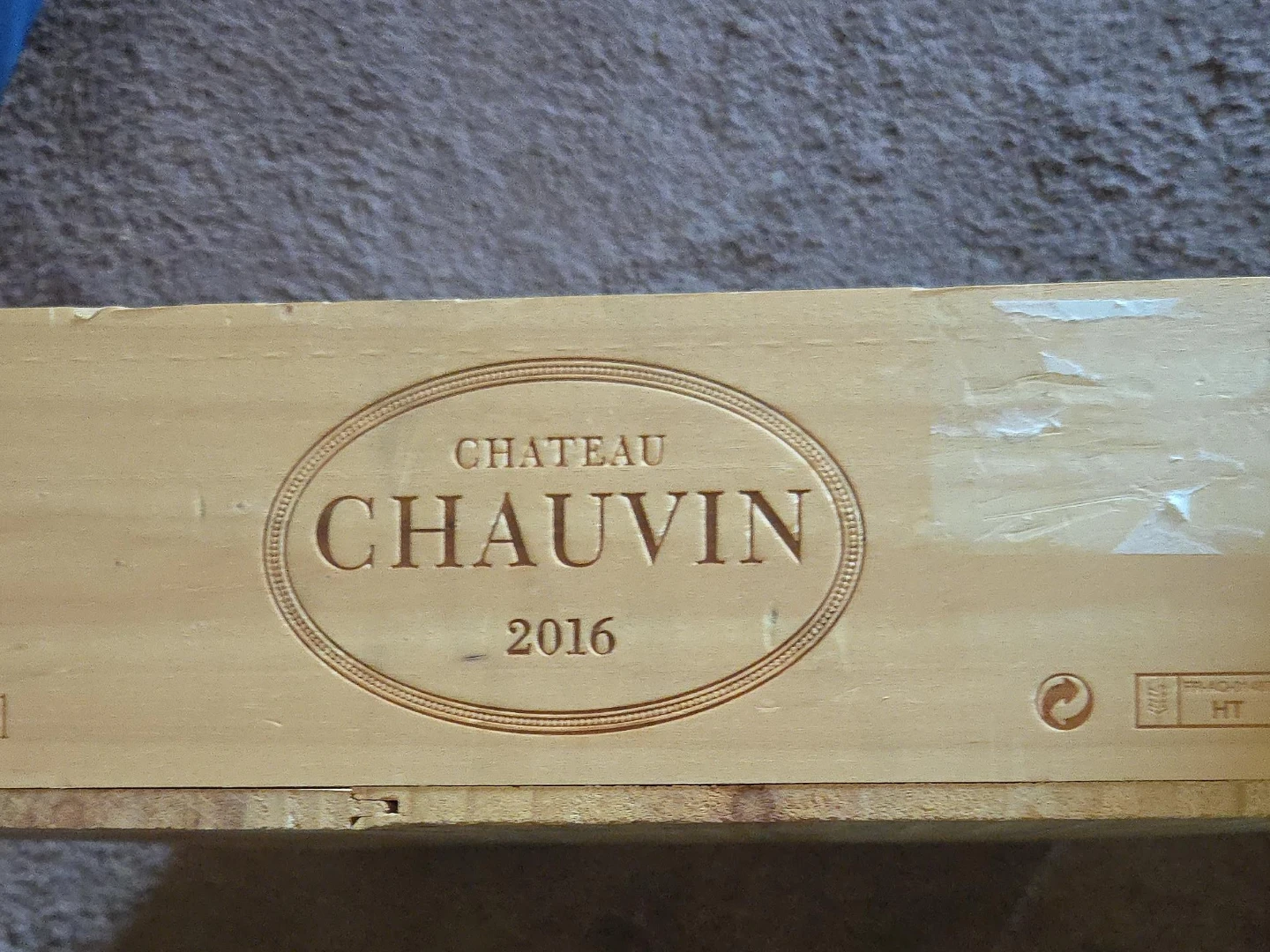 Chateau Chauvin 2016 Wooden Crate