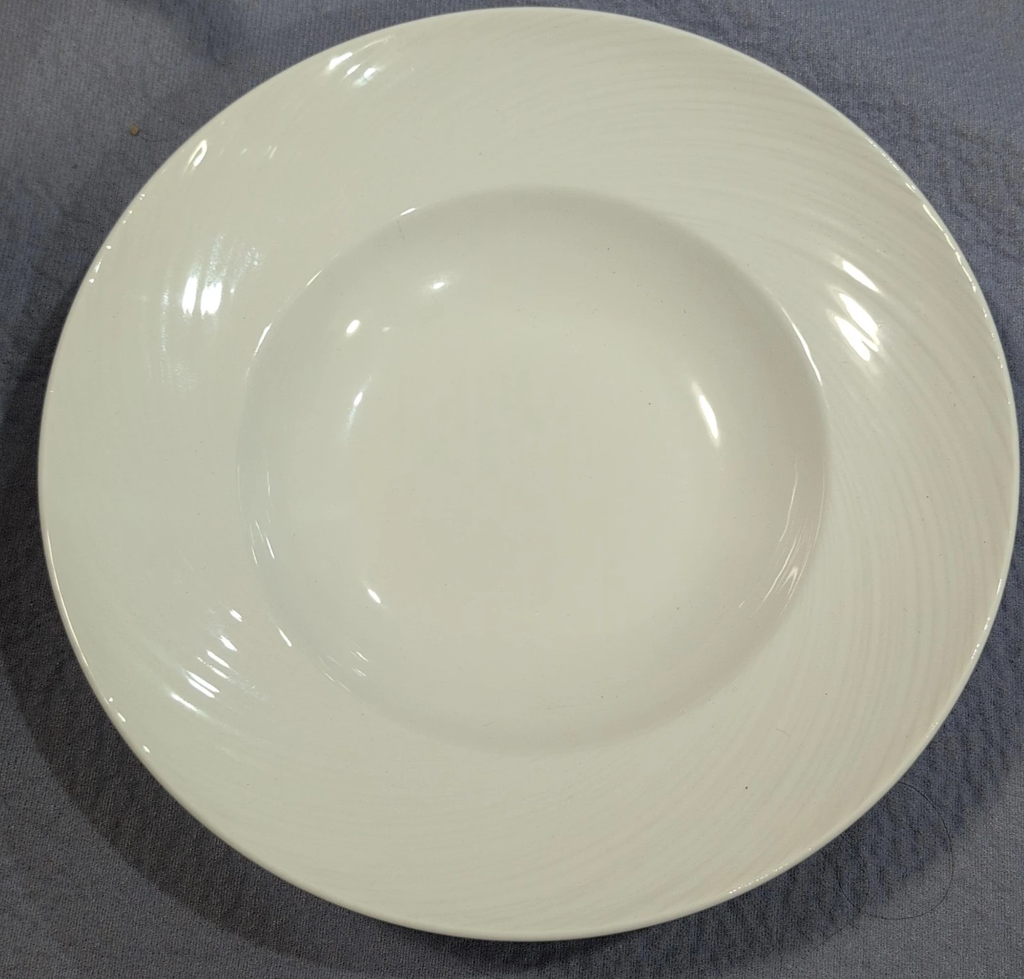 5 Steelite international white pasta bowls,  Made in England