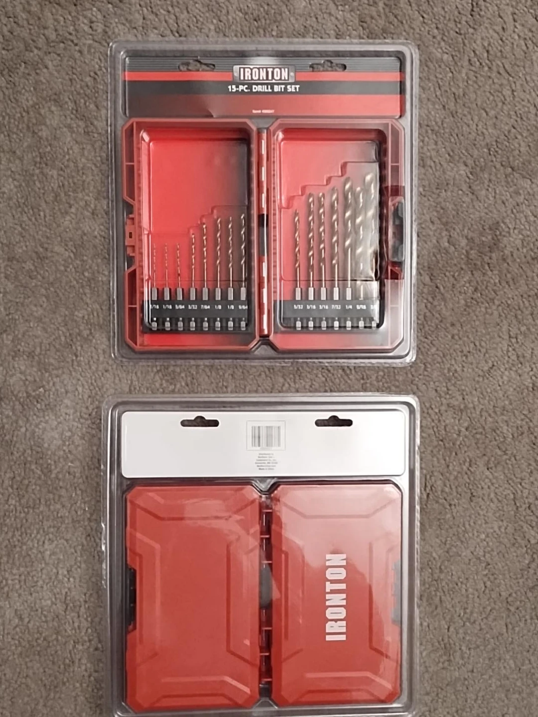 Ironton 15-Piece Drill Bit Set