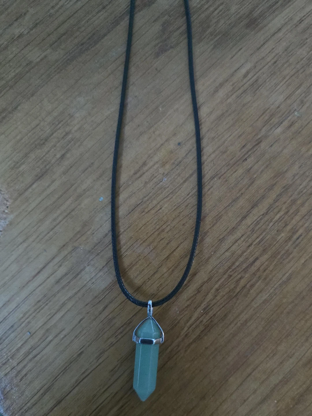 Green Stone Pendant Necklace