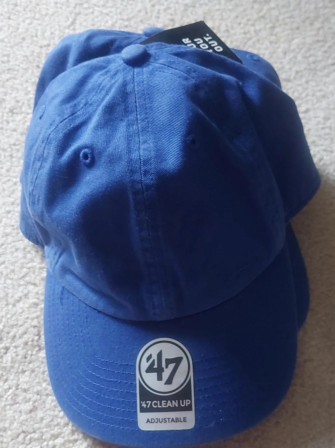 2 x NWT 47 Brand Blue Clean Up Adjustable Baseball Cap BOGO