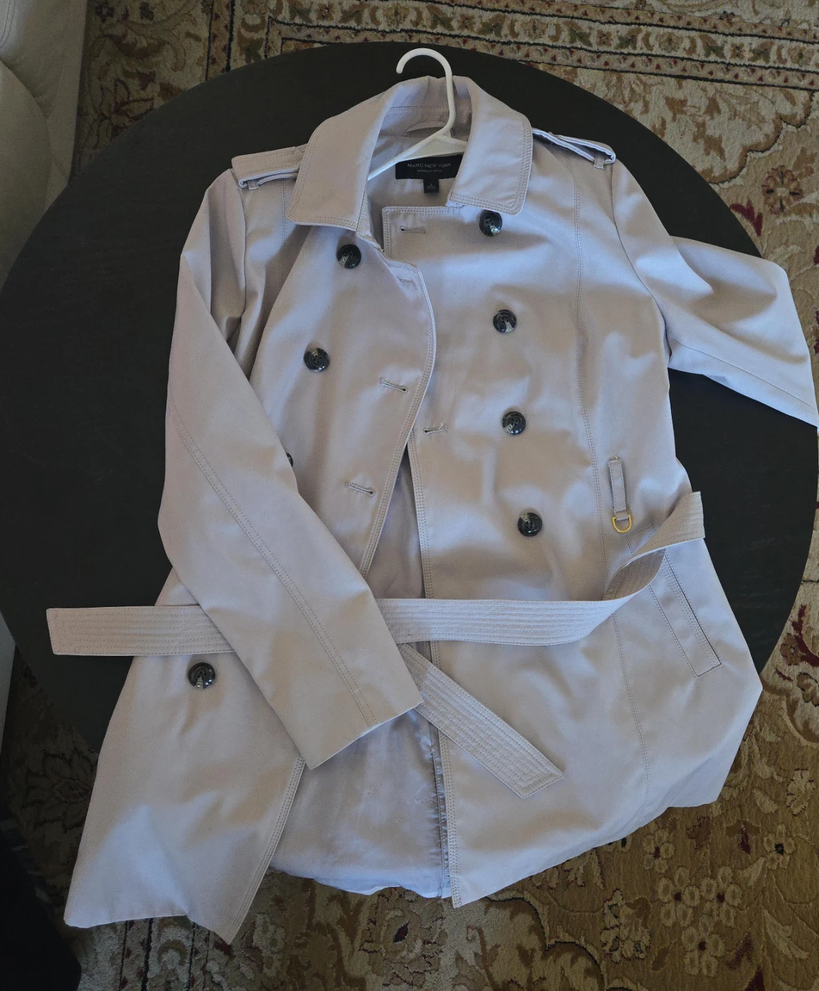 Marc New York Double Breasted Trench Coat