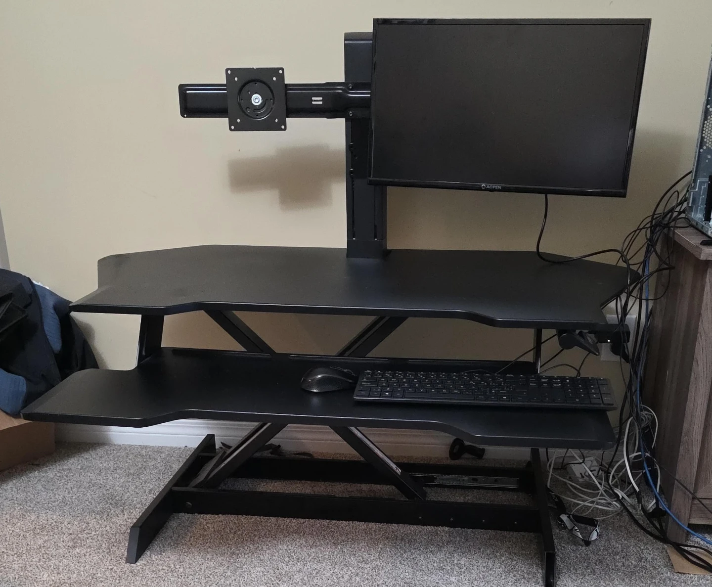 Ergotron  Standing Desk Converter with dual Monitor Mount
