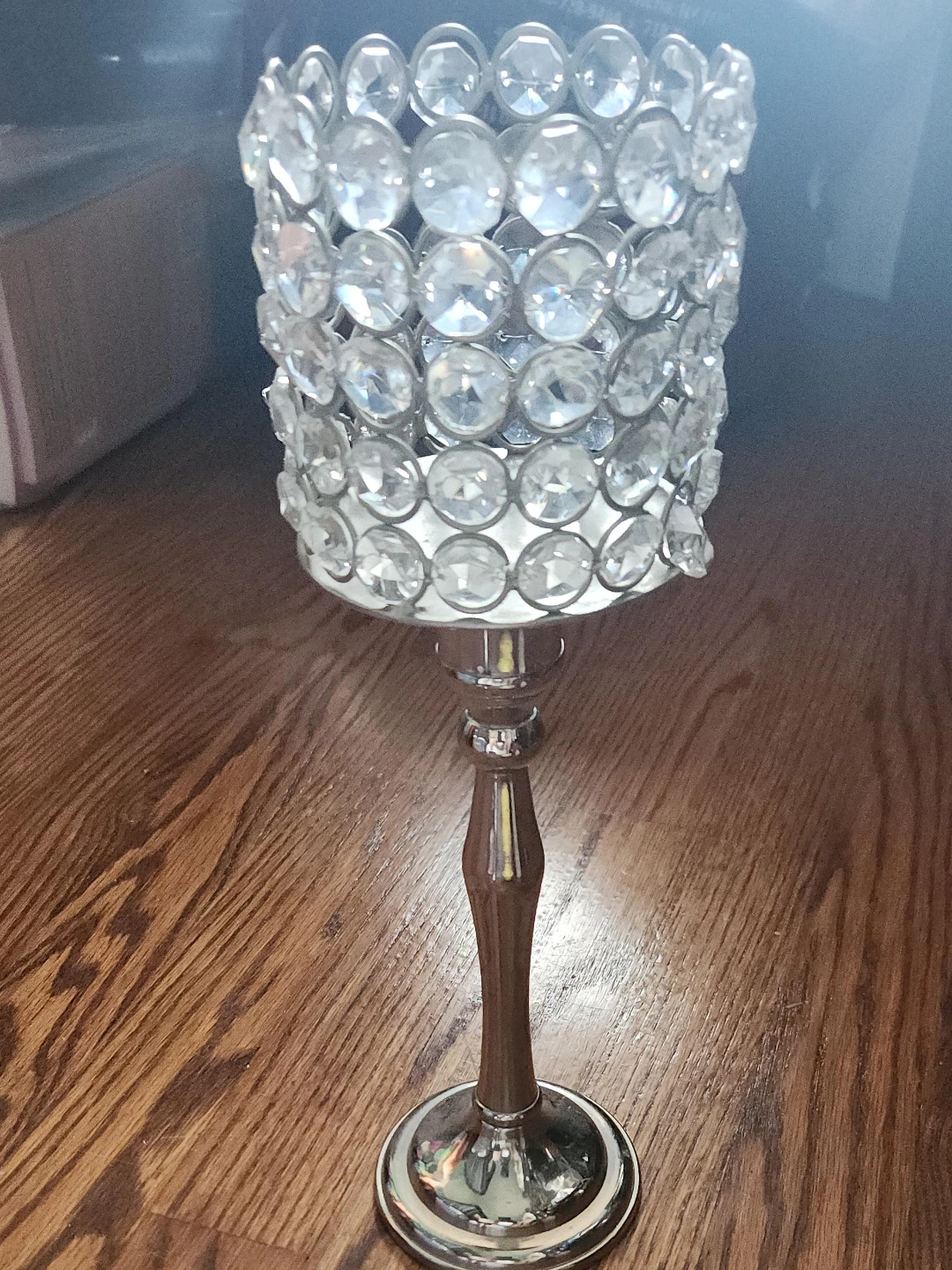 Crystal Beaded Candle Holder