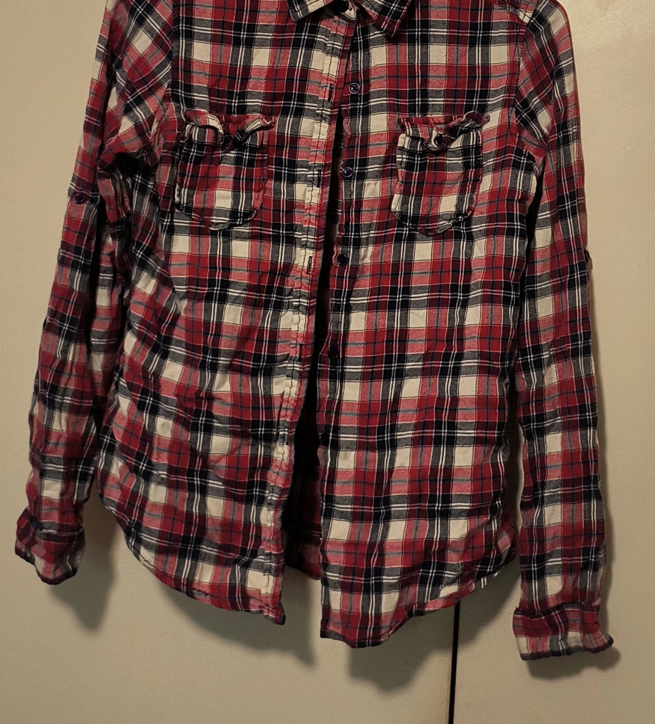 Women's Plaid Flannel Shirt (Used)