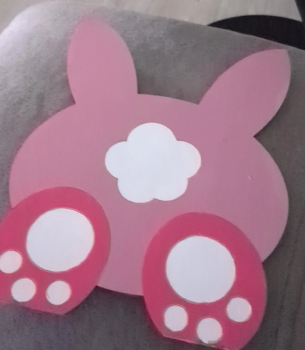 Pink Bunny Tail Decoration