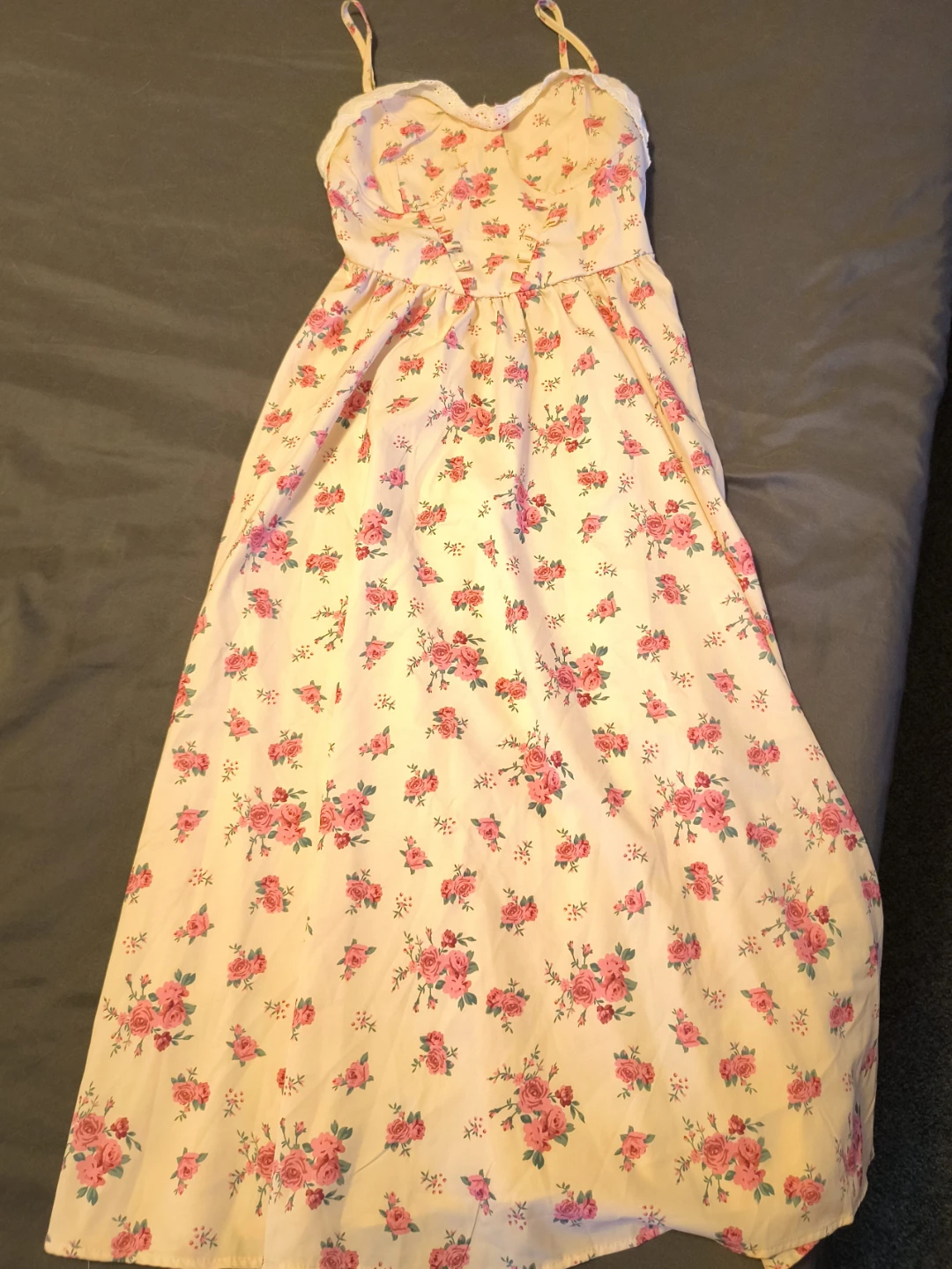 Floral Maxi Dress with Smocked Back
