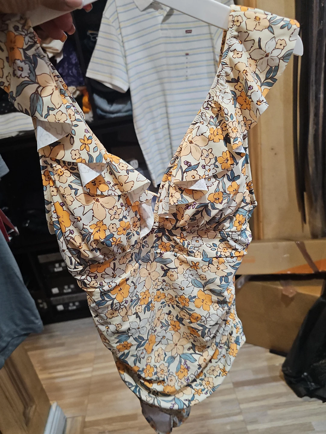 Floral Ruffle Swimsuit