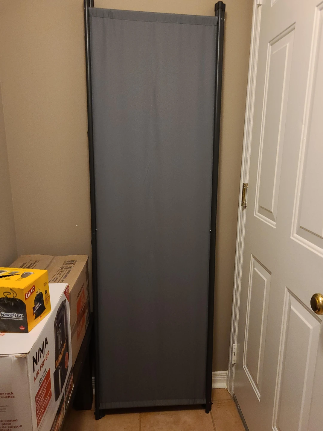 Grey Room Divider Screen