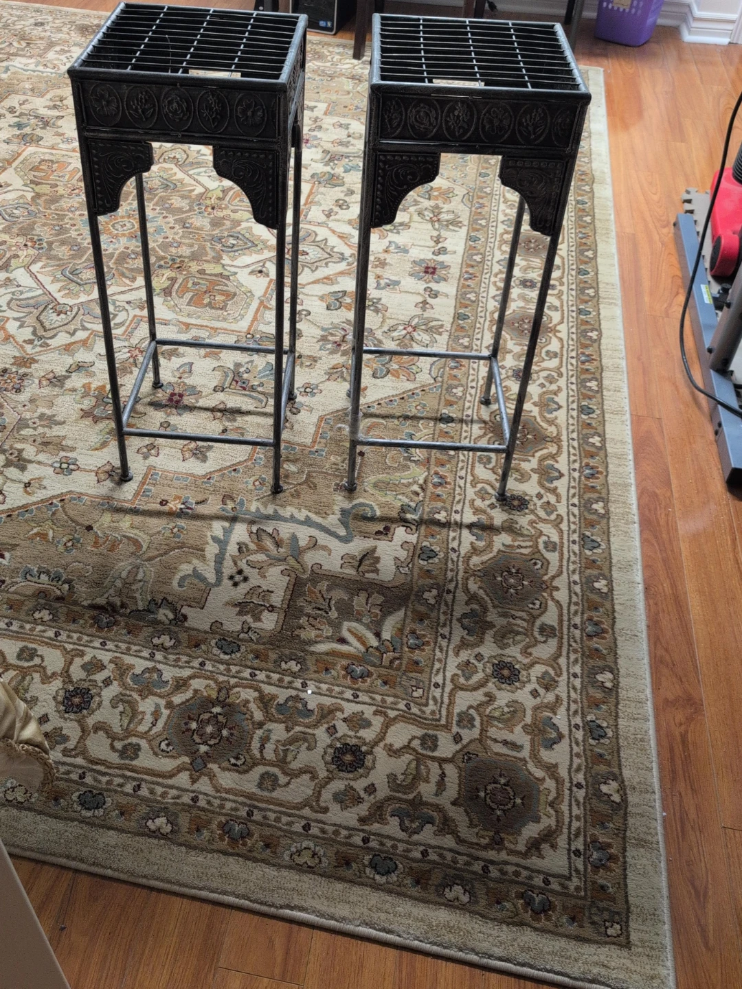 Set of Two Metal Plant Stands $ 30 both