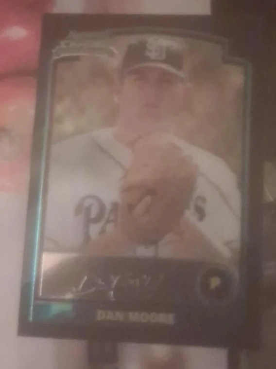 2013 Bowman Chrome Dan Moore Baseball Card