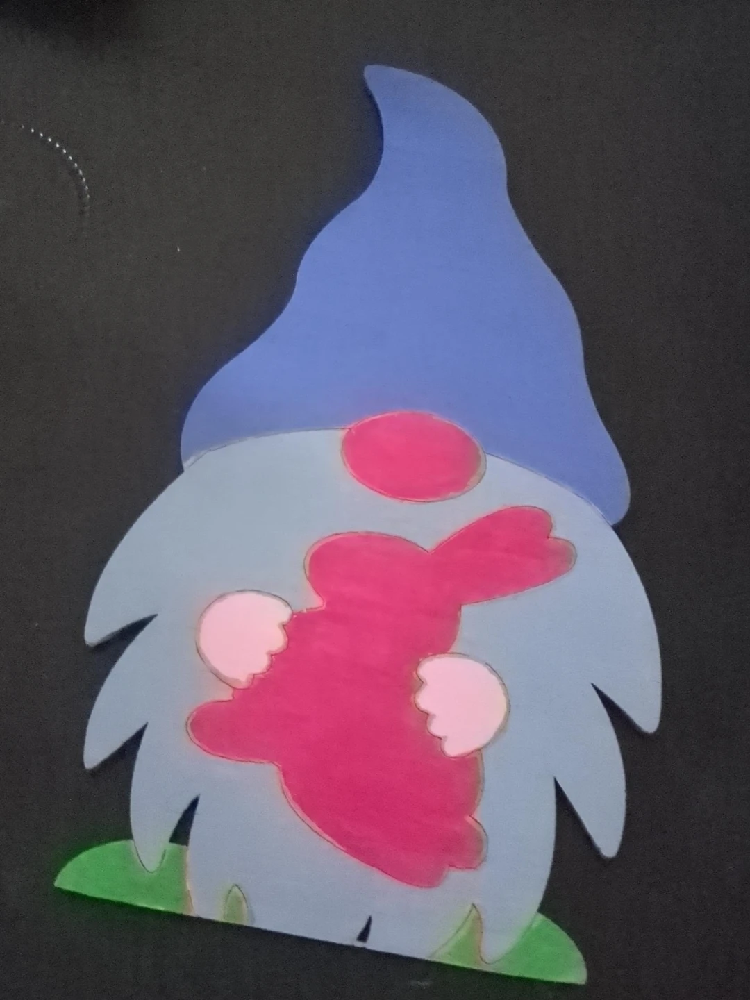 Wooden Easter Gnome Decoration