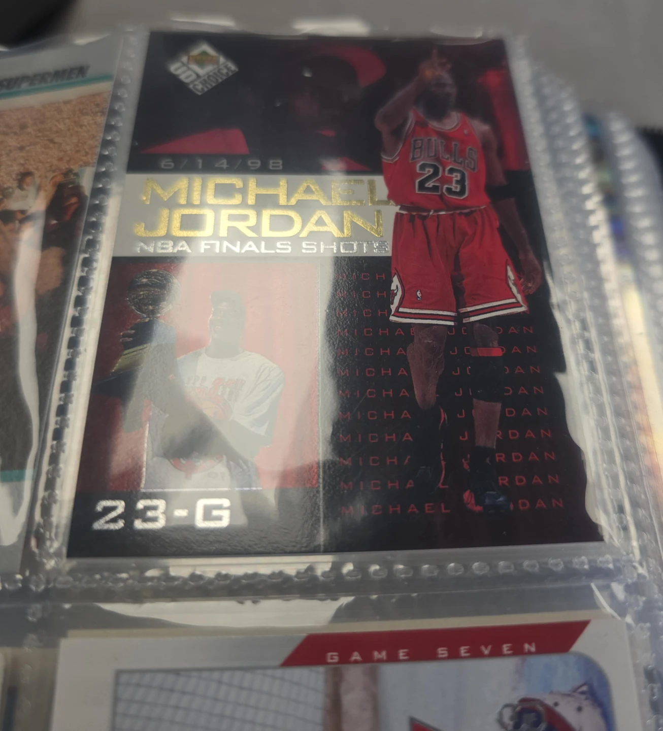 Michael Jordan 1998 Upper Deck NBA Finals Card