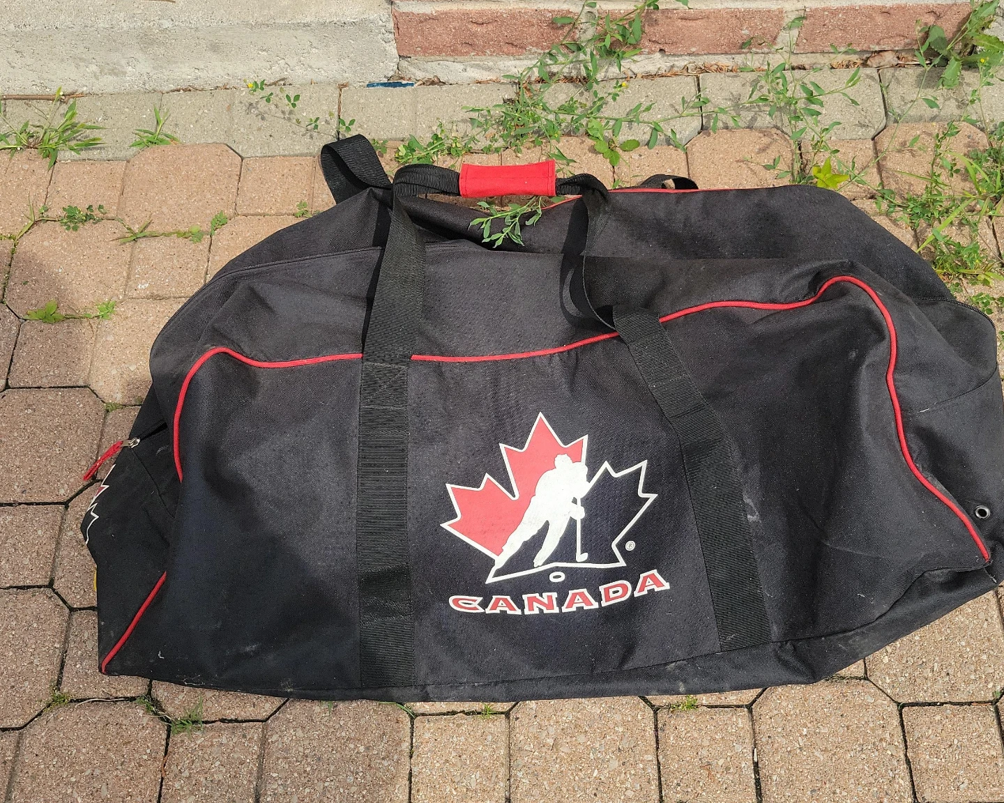 Black Canada Hockey Duffel Bag
