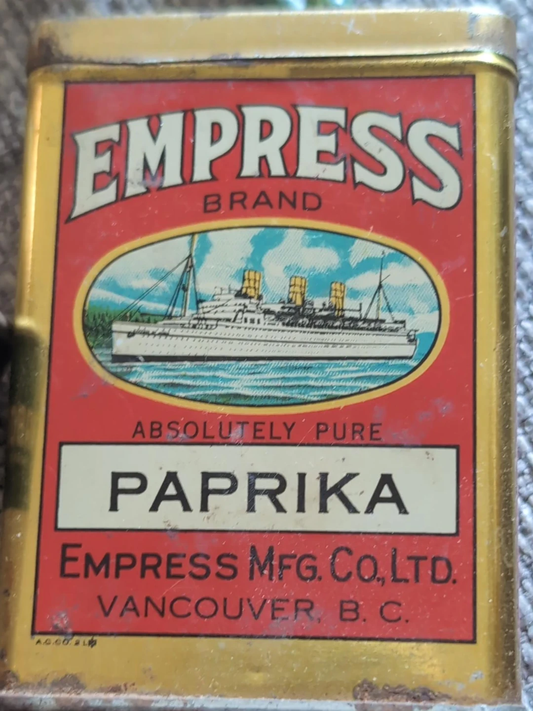 Empress Brand Paprika Tin