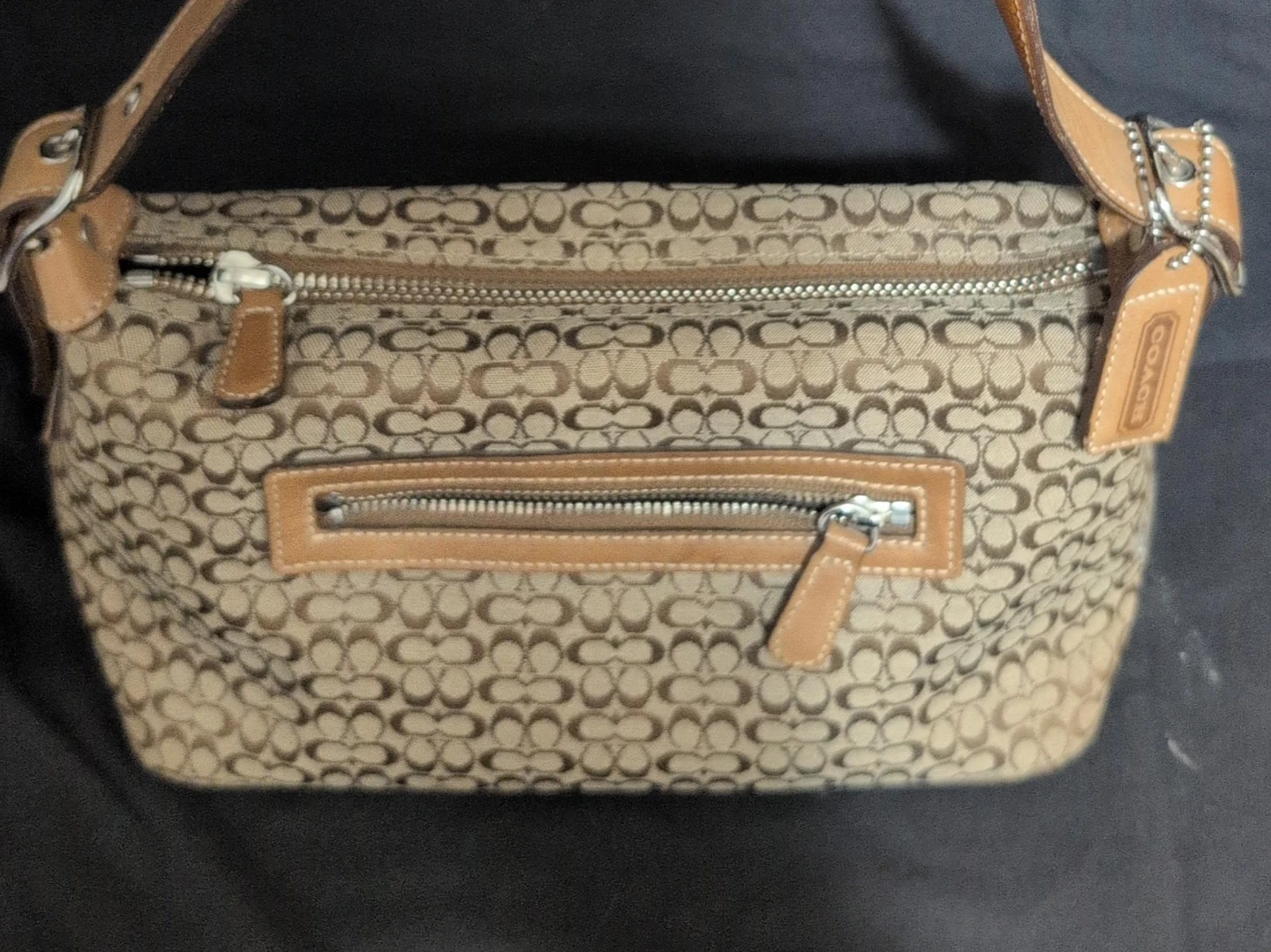 Coach Signature C Monogram Shoulder Bag
