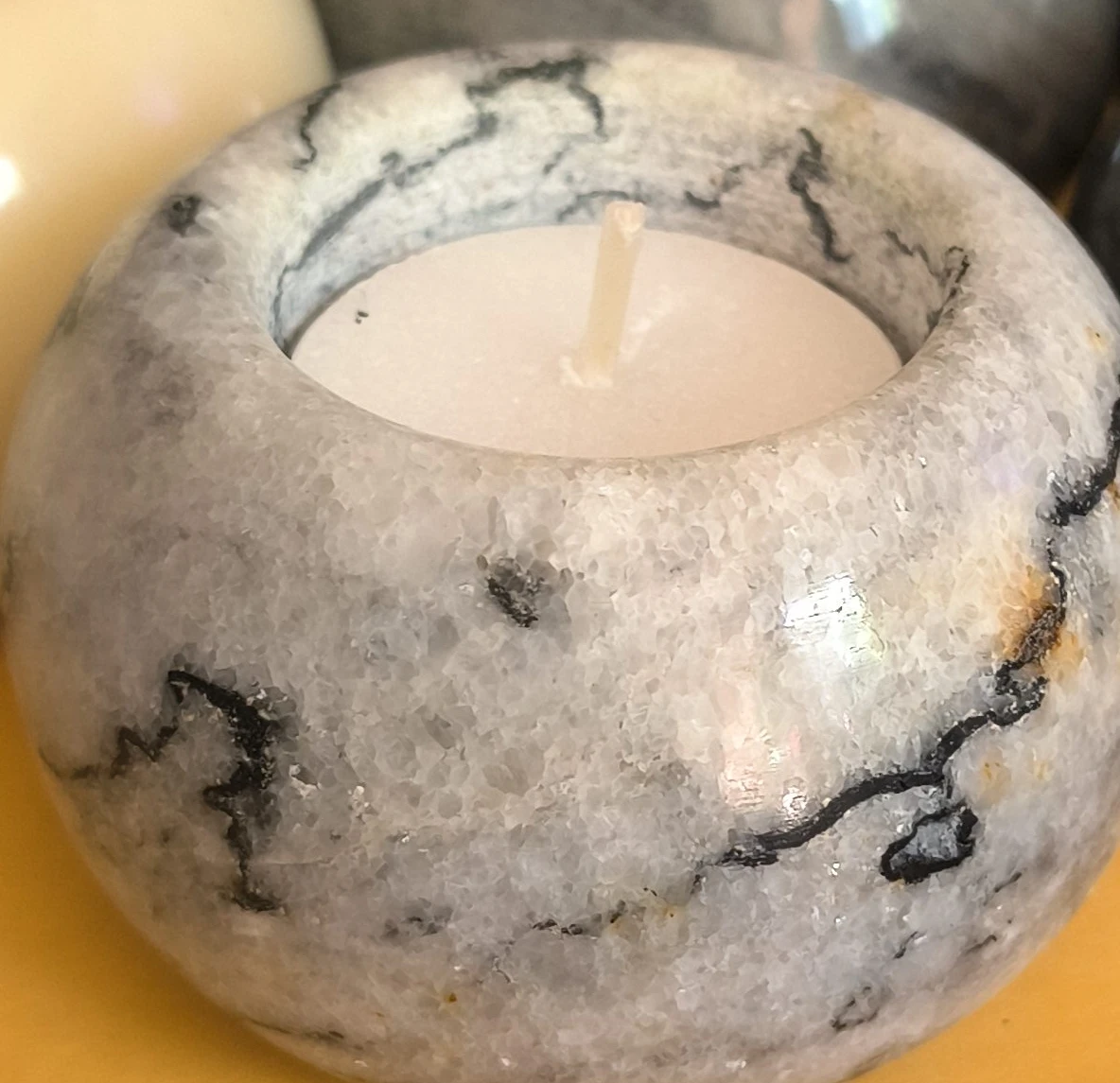 MARBLE tea light candle holders