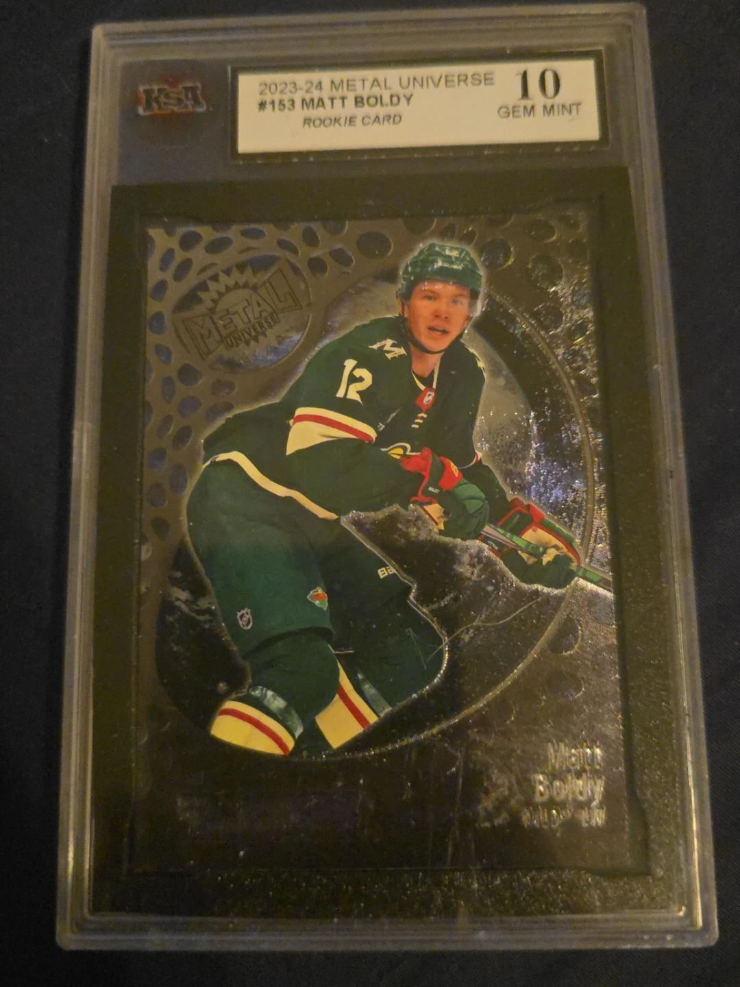 2023-24 Metal Universe Matt Boldy Rookie Card #153 Gem Mint 10