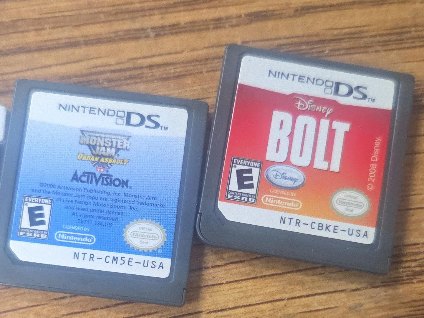 Nintendo DS Games - Monster Jam & Bolt