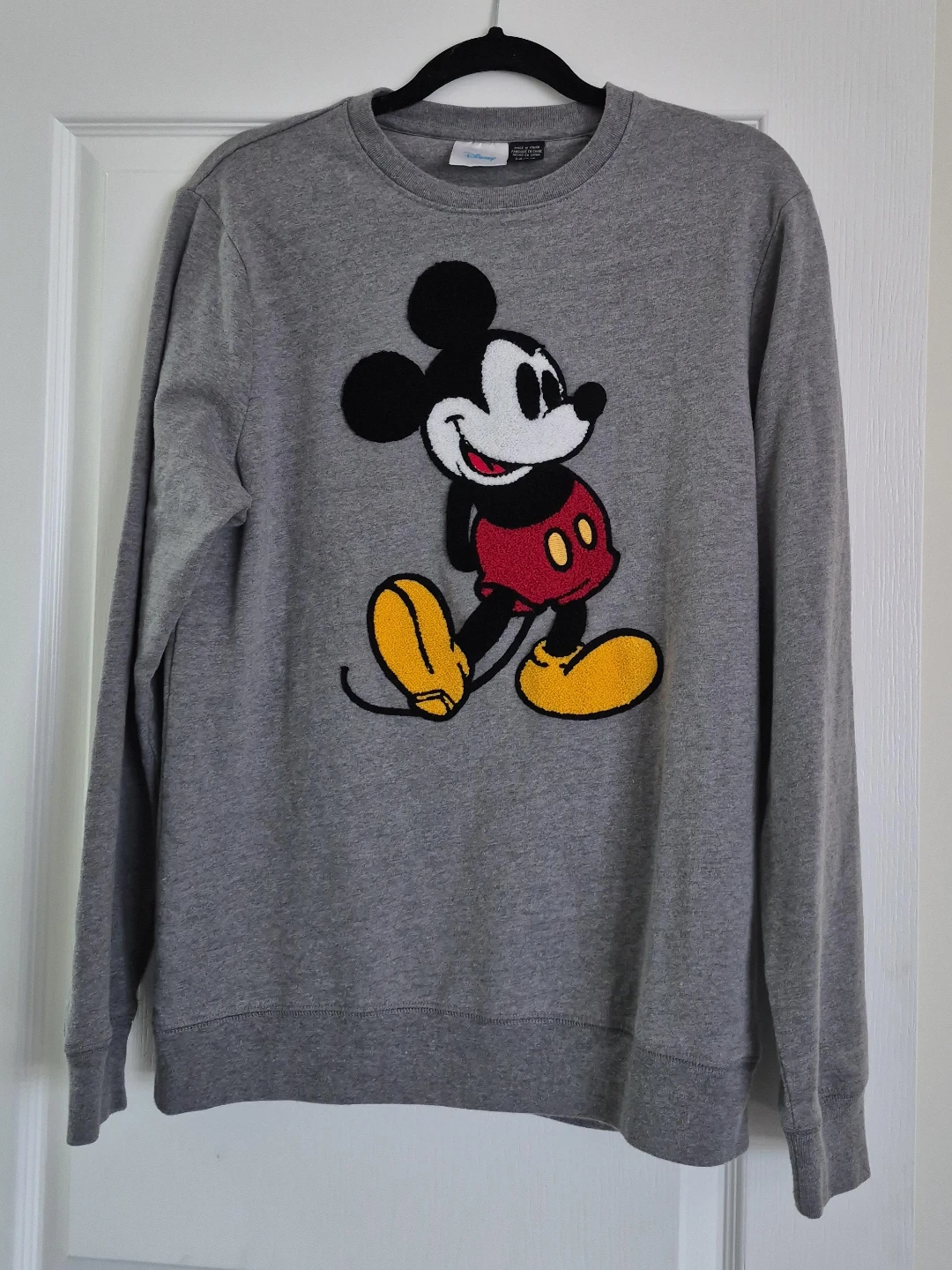 Grey Mickey Mouse Crewneck Sweatshirt