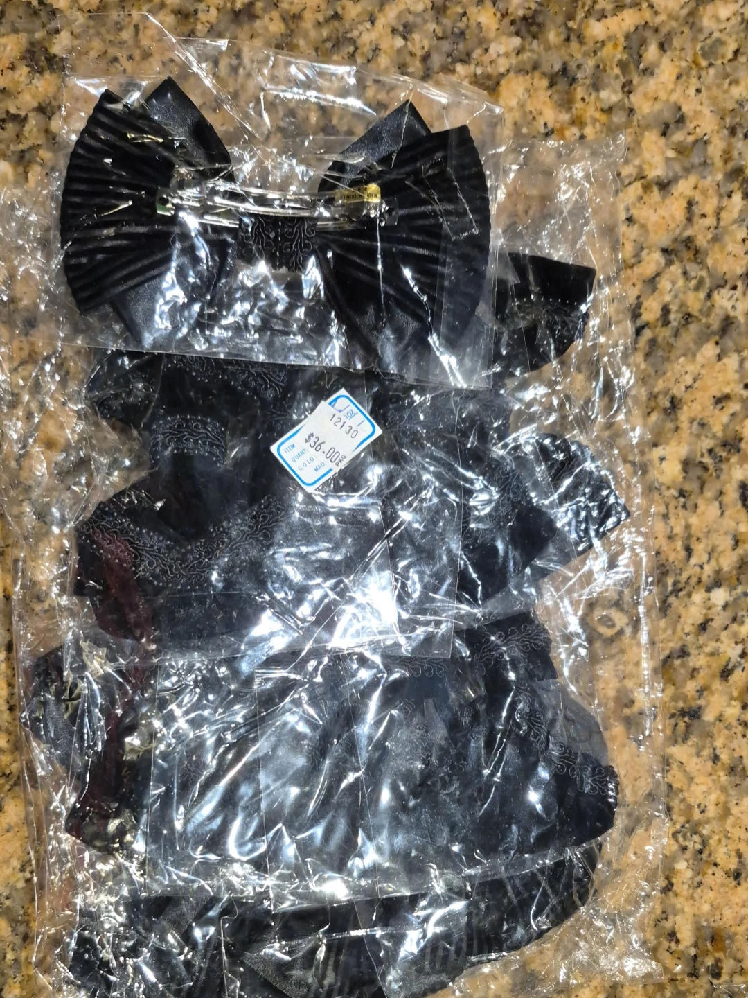 Black Hair Accessories Bow Clip Set
