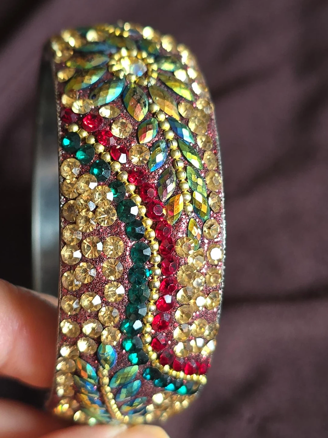 Sparkly Beaded Bangle Bracelet
