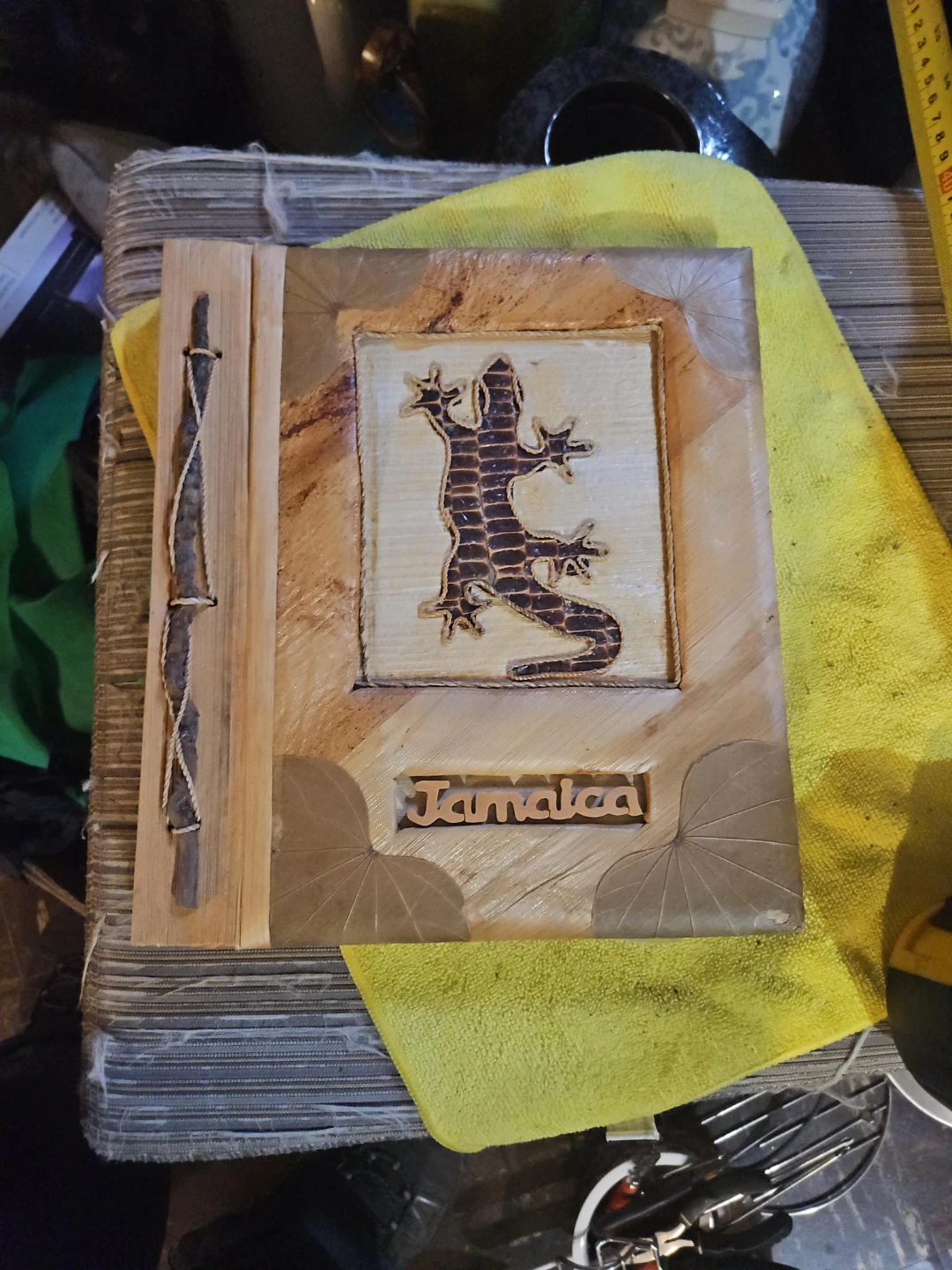 Handmade Wooden Jamaica Photo Album/Scrapbook