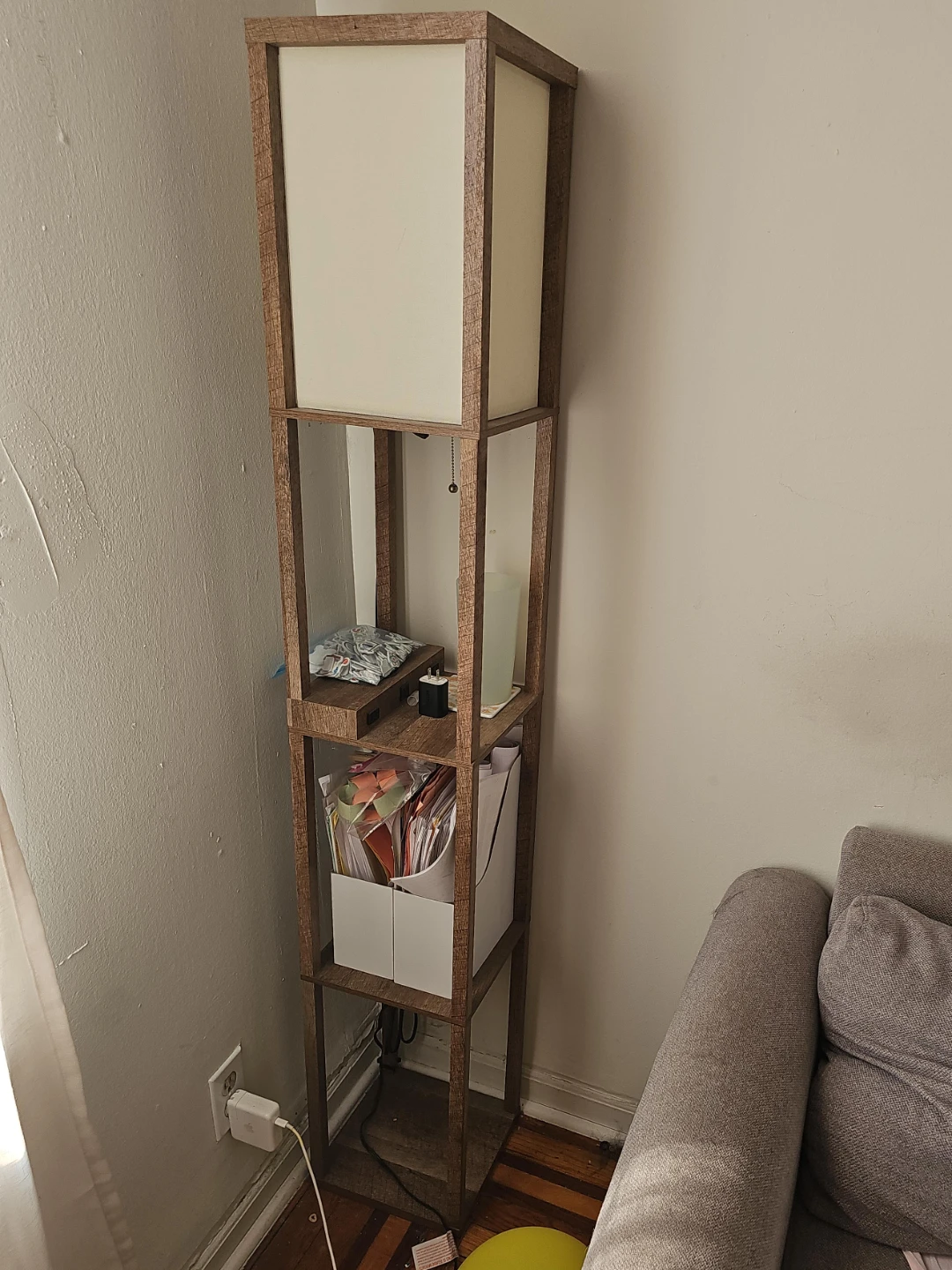 Floor Lamp with Shelves